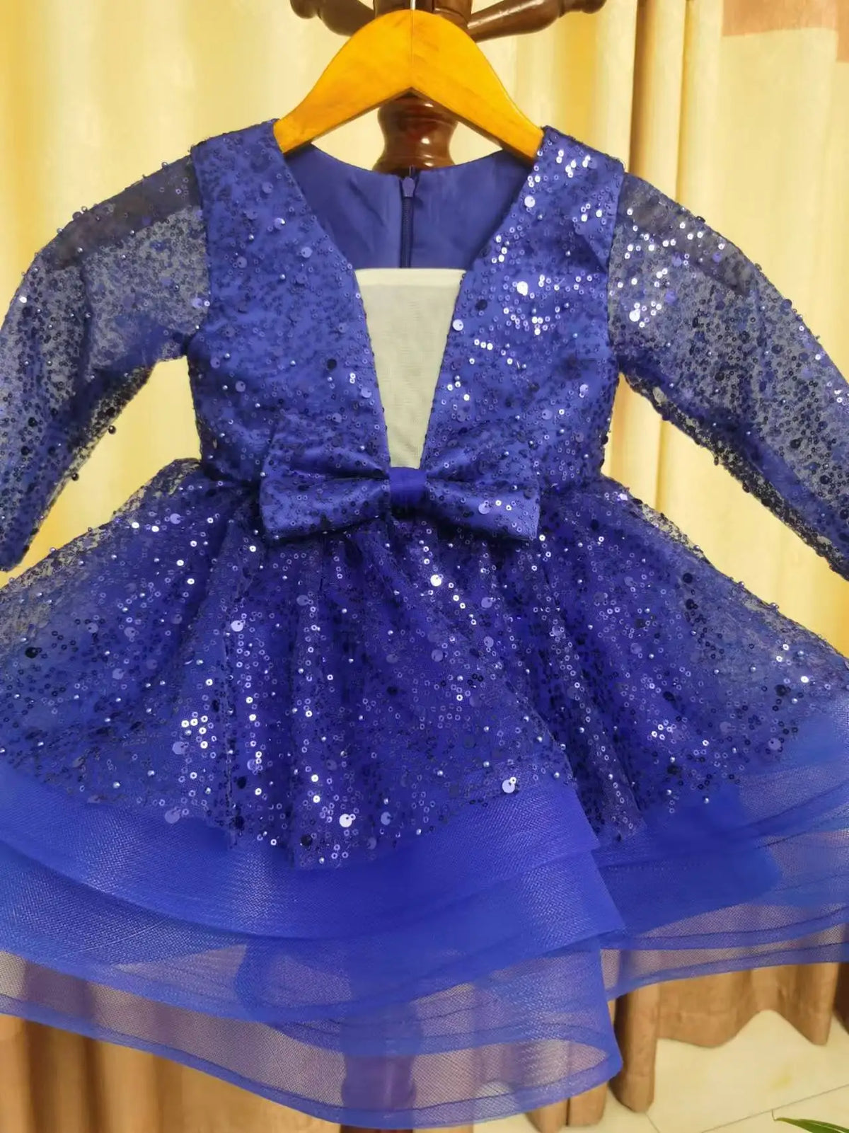 Cute Shiny Ruffles Design Tutu Summer Party Dress for Girls