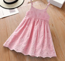 Little Girls Hollow out Lace Princess Tutu Party Dress for Summer childrensterritory