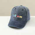 Cartoon Trains Embroidered Summer Sports Hats for Kids childrensterritory