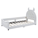 Daybed with Upholstery and A Padded Headboard for Bedroom childrensterritory