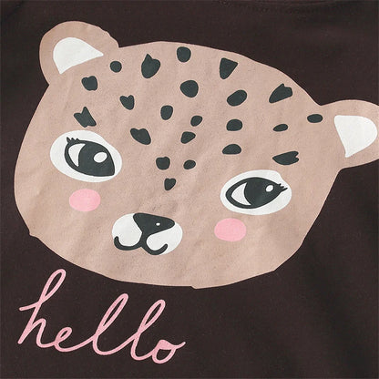 Kids Girls Cartoon Design Tops + Leggings Summer Outfits childrensterritory