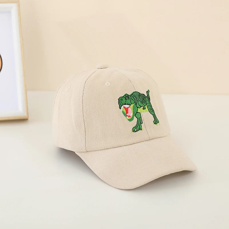Dinosaurs Embroidered Boys Outdoor Summer Caps