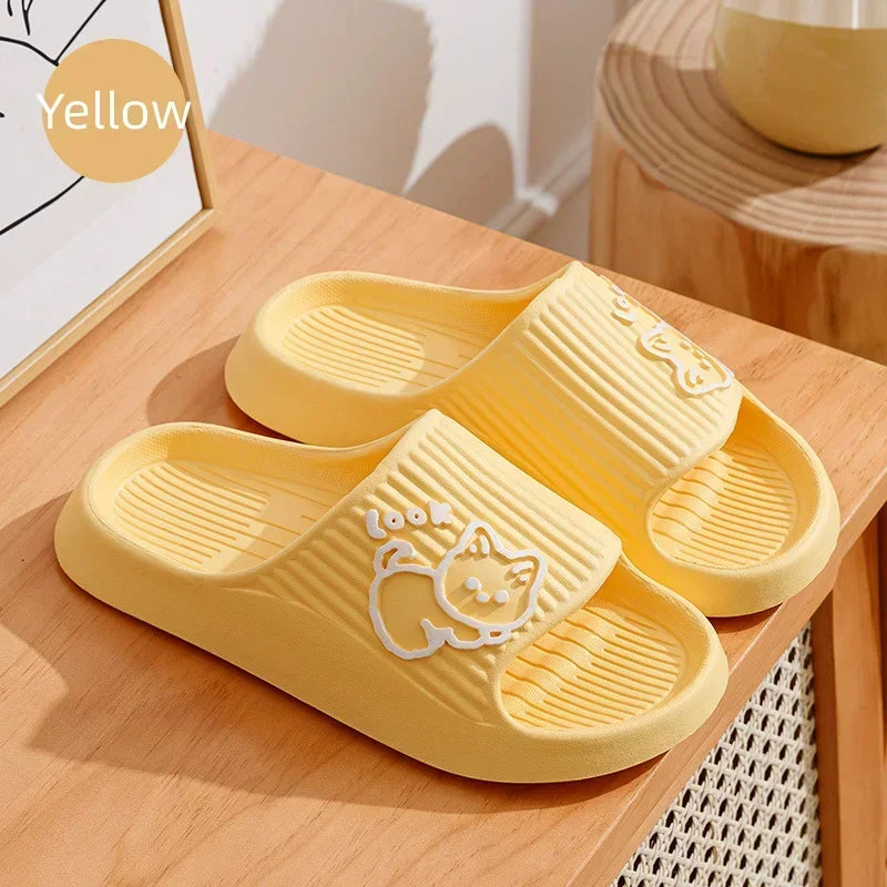 EVA Flat Heel Cat Print Comfortable Women&