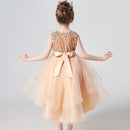 Sequin Lace Design Girls Fluffy Wedding/Party Dresses childrensterritory