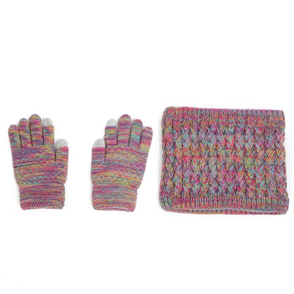 Thick Knitting Warm Baby/Kids Hat Gloves Scarf Set childrensterritory