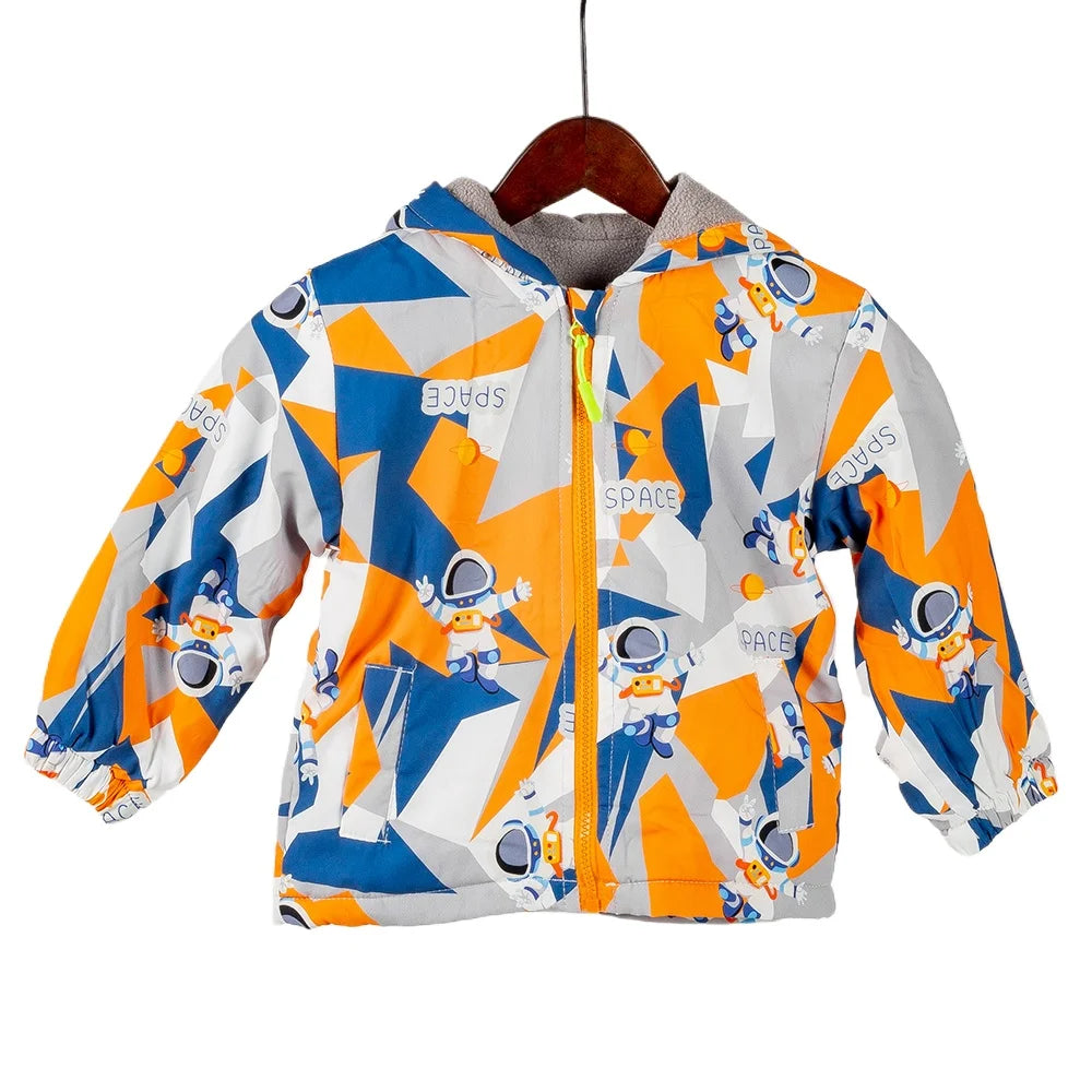 Boys' Long-Sleeved Waterproof Stylish Jacket