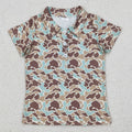 Kids Stylish Printed Boys Short Sleeves Polo T-Shirts for Summer childrensterritory