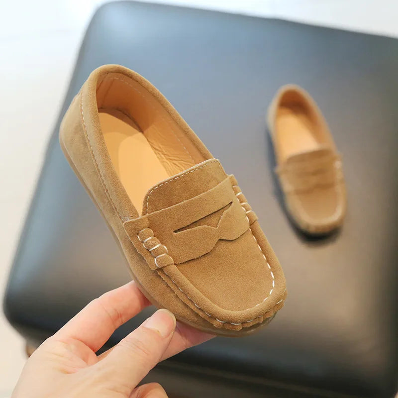 Kids Boys Slip-on Leather Loafers for Spring Autumn childrensterritory
