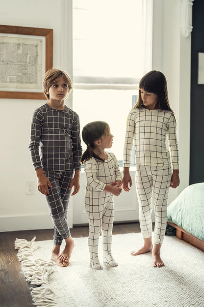 Unisex Baby and Kids Matching Plaid Outfit Sets childrensterritory