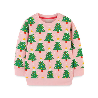Cartoon Animal Print Long Sleeve Kids Boys Sweatshirts