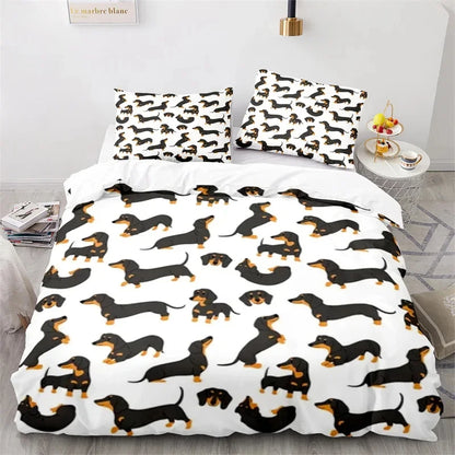 3D Cartoon Animal Print Microfiber Kids Bedding Sets
