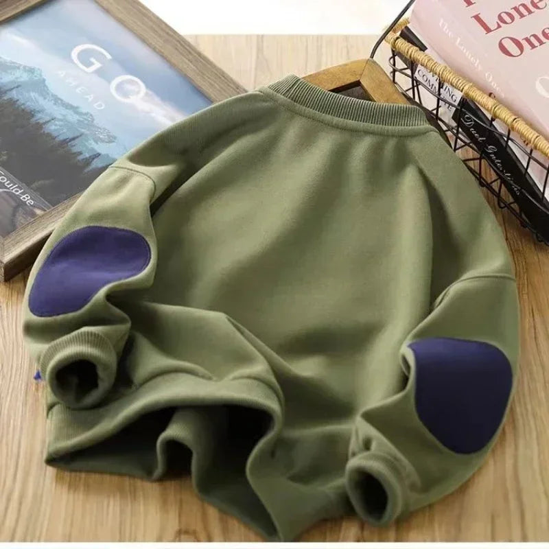 Letter Print Long Sleeved Oversizes Sweatshirts for Kids