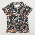 Kids Stylish Printed Boys Short Sleeves Polo T-Shirts for Summer childrensterritory