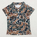 Kids Stylish Printed Boys Short Sleeves Polo T-Shirts for Summer childrensterritory