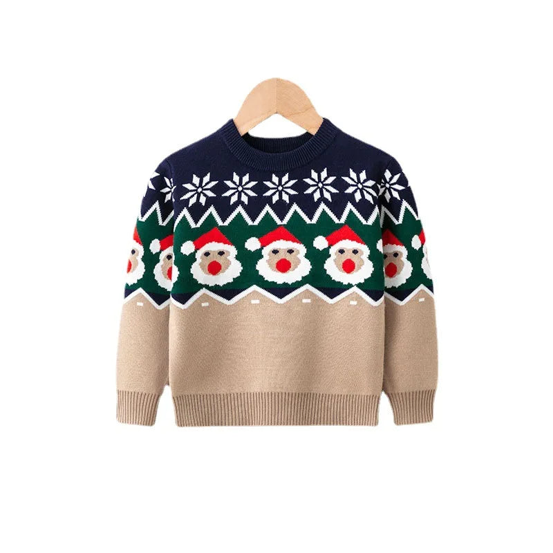 Kids Warm Knitted Christmas Party Sweaters childrensterritory