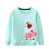 Girls Full Sleeves Flowers Embroidery Casual Sweatshirts childrensterritory