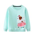 Girls Full Sleeves Flowers Embroidery Casual Sweatshirts childrensterritory