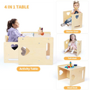 4 in 1 Montessori Weaning Kids Activity Table and Chair Set childrensterritory