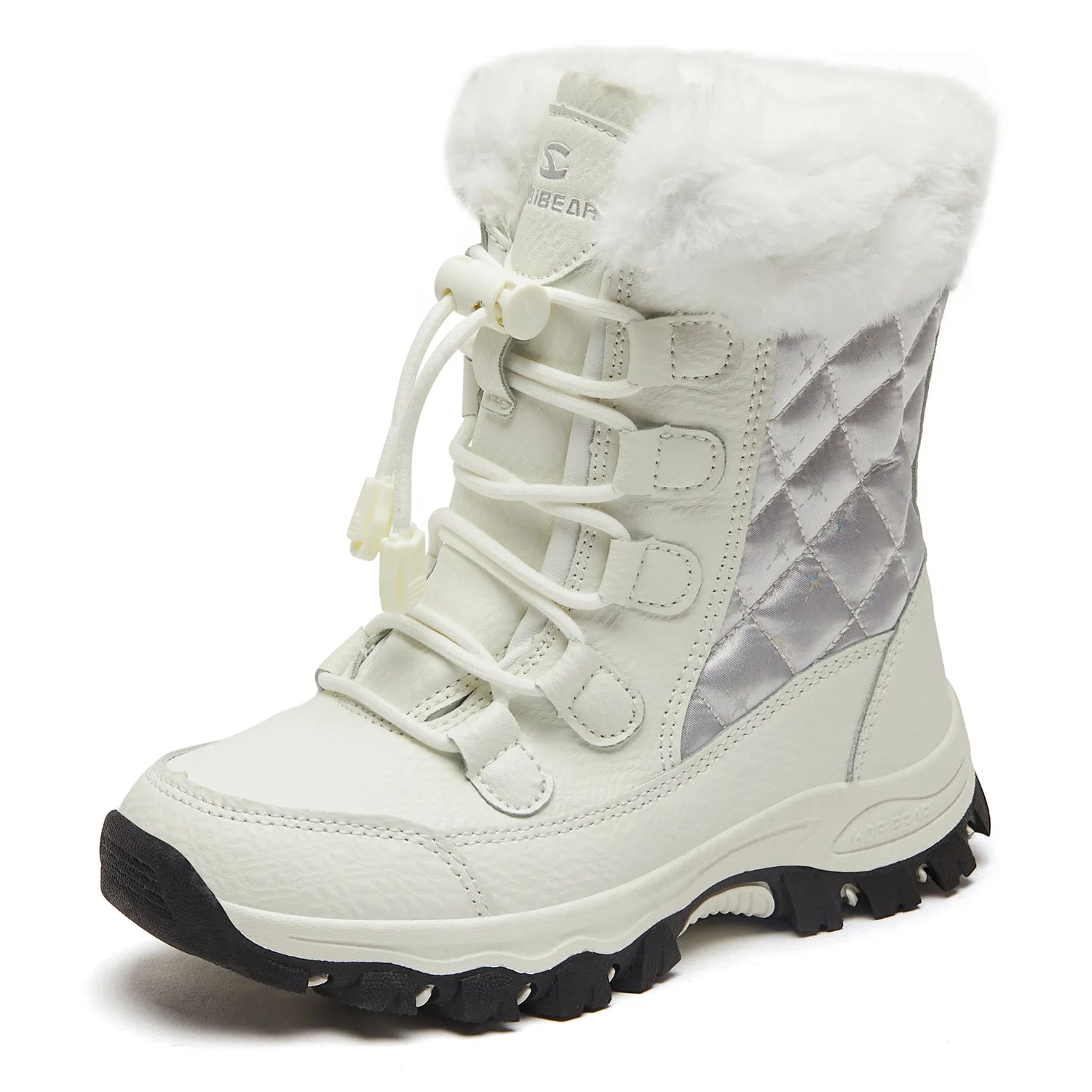 Kids Waterproof Warm Faux Fur Lined Snow Boots childrensterritory