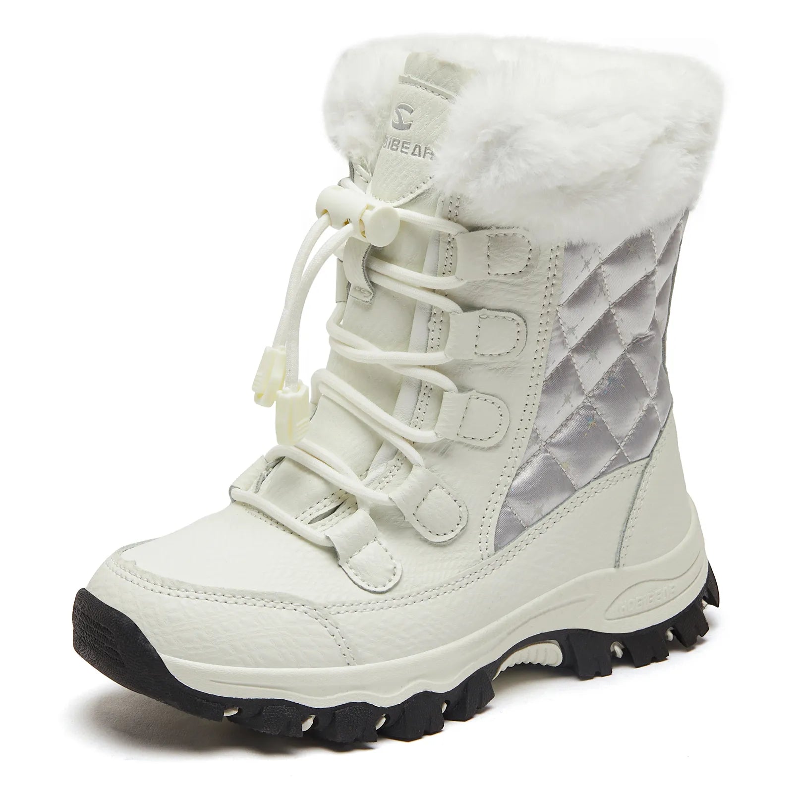 Kids Waterproof Warm Faux Fur Lined Snow Boots childrensterritory