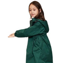 Kids Girls Long Hooded Windbreaker Trench Coats