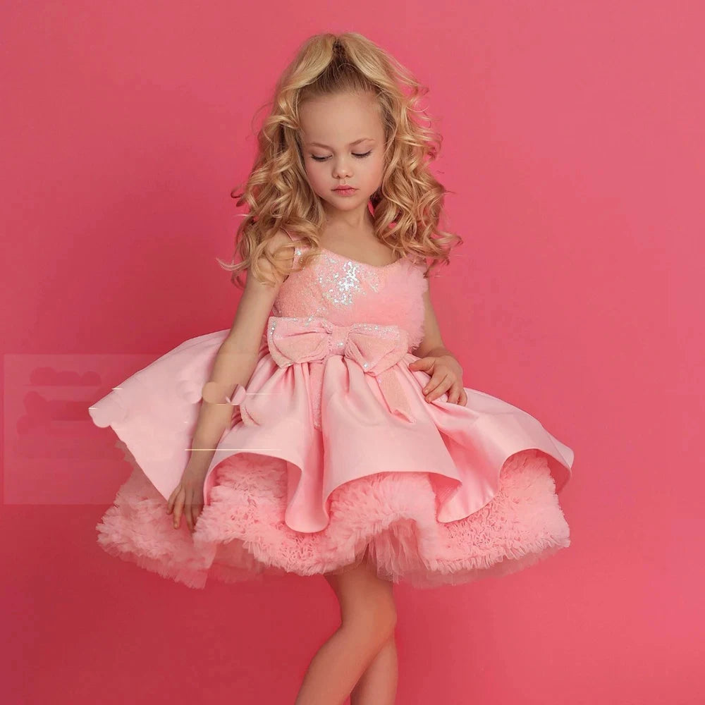 Kids Girls Layered Organza Wedding/Birthday Party Dress