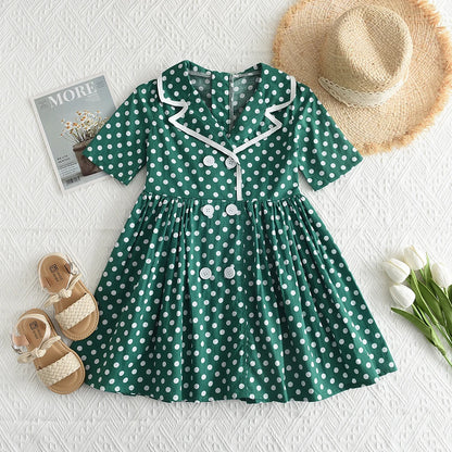 Kids Girls Floral Design Summer Princess Dresses childrensterritory
