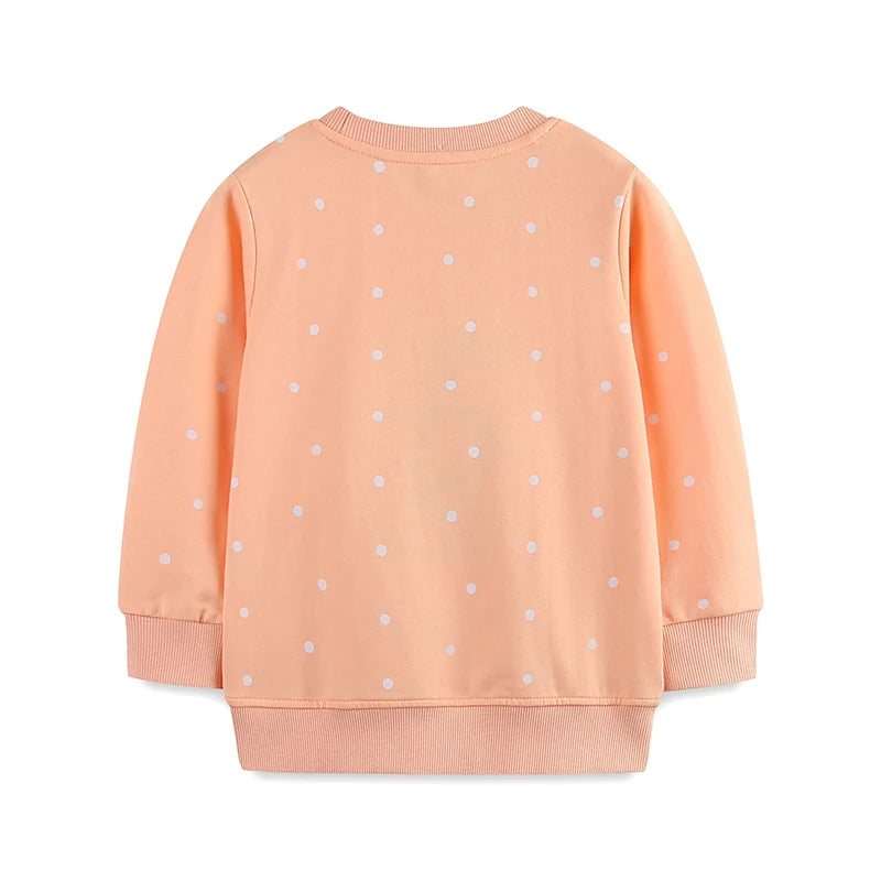 Little Girls Cartoon Snow Man and Penguin Print Sweatshirts childrensterritory