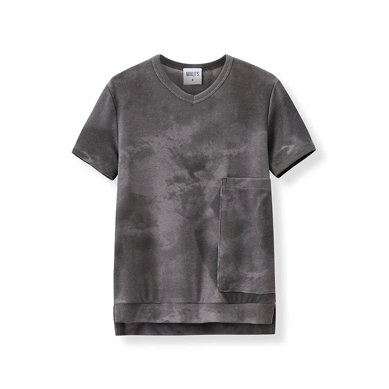 Ribbed Grey Melange Family Matching Clothing Sets