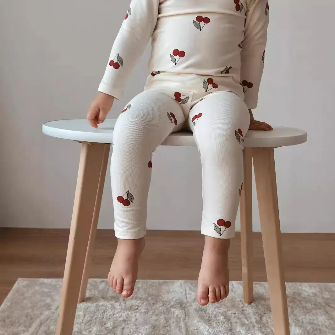 Toddlers 2pcs Casual Homewear Printed Pajama Set