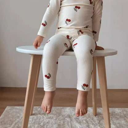Toddlers 2pcs Casual Homewear Printed Pajama Set childrensterritory