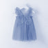 Baby Girl Sleeveless Tulle Birthday Party Dresses with Butterfly Wings childrensterritory