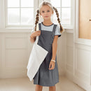 Kids/Teen Girls Solid Color Top and Dress Set for Summer childrensterritory