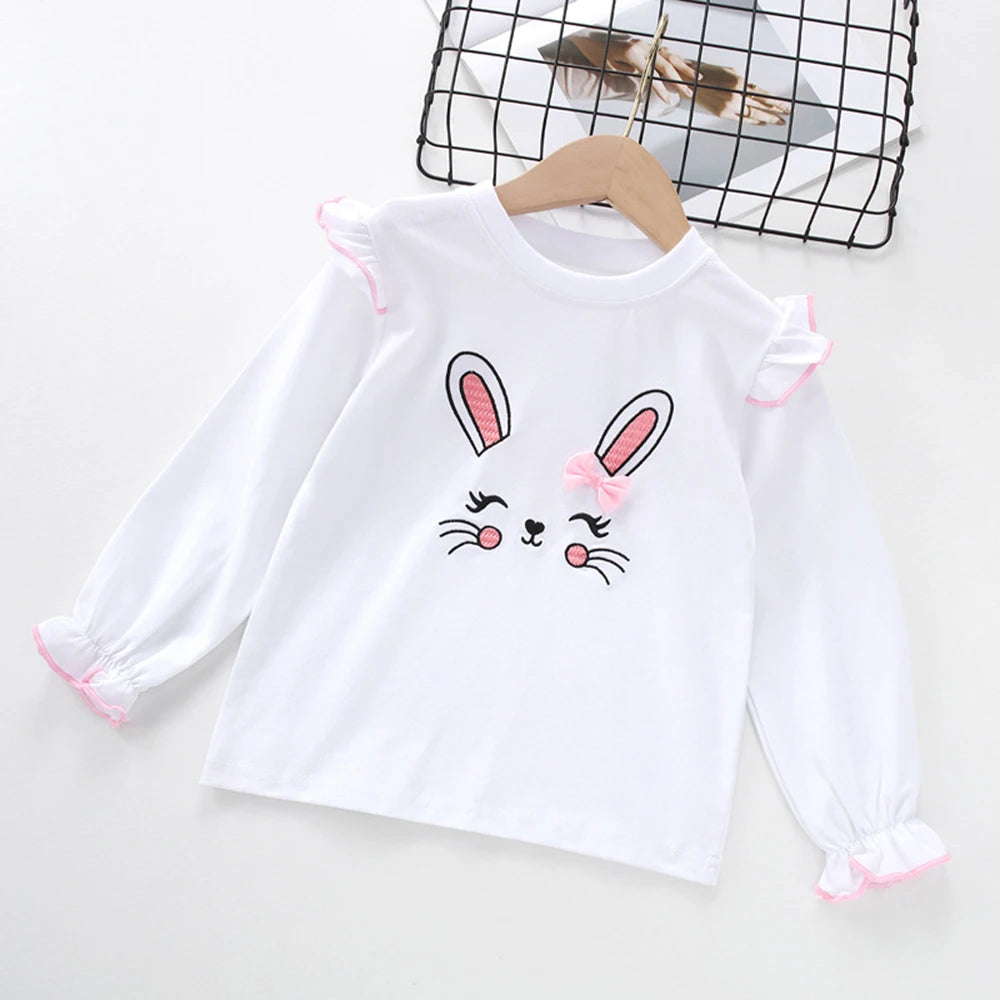 Kids Girl Cute Print Casual Sweatshirt And Pants 2-Piece Tracksuit