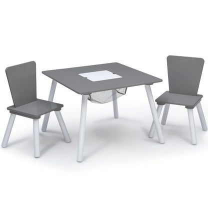4-Piece Kids Playroom Table and Chair Set