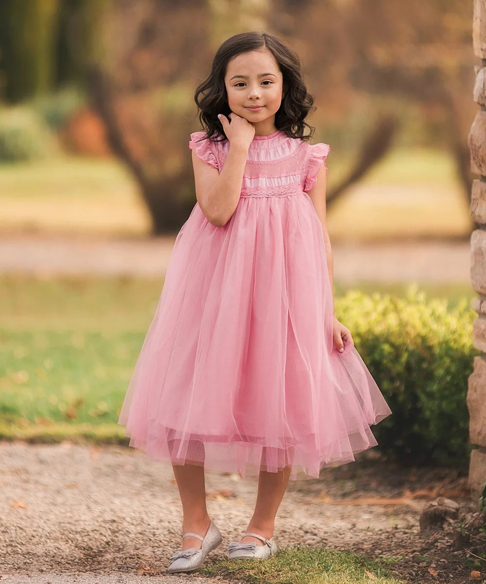 Kids Girls Lace Design Bohemia Style Summer Princess Party Dresses childrensterritory