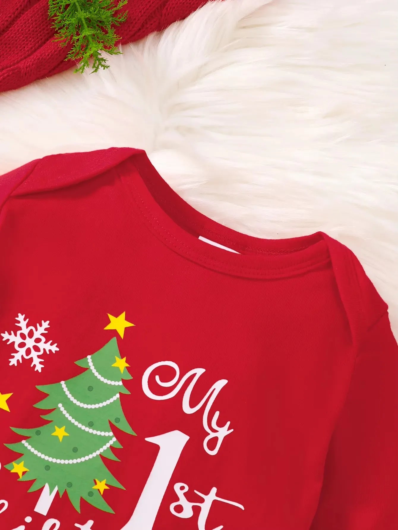 Long-Sleeved Christmas Outfit For Baby Kids