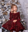 Kids Girls First Communion Sequins Dresses Ball Gowns childrensterritory