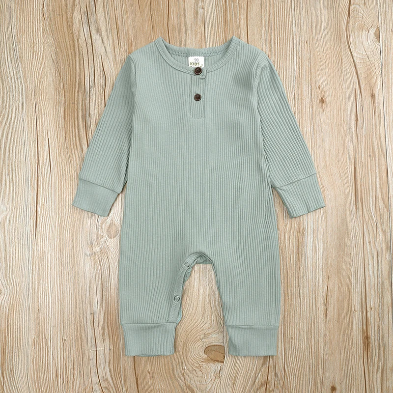 Baby Boys/Girls Long Sleeve Cotton Romper