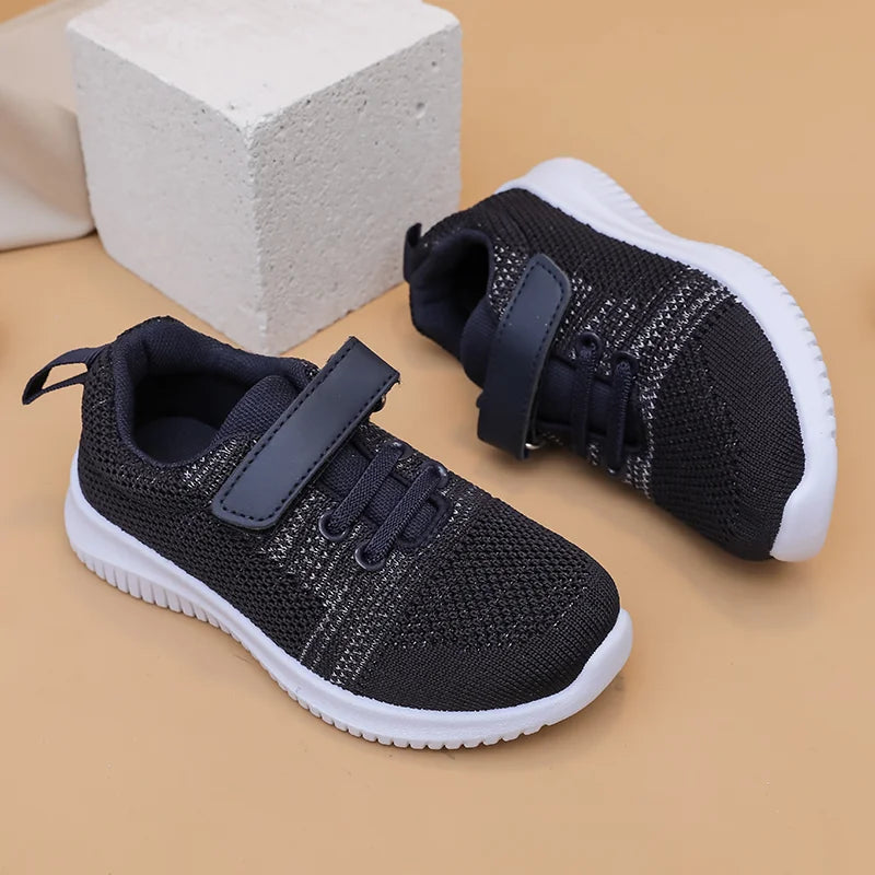 Girls’ Solid-Color Soft-Sole Comfortable Shoes