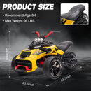 Kids 12V Ride On Three-Wheel Electric Car with Lights, Music childrensterritory