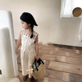 Kids' Korean Style 2-Piece Top and Wide-Legged Pants Suit for Girls childrensterritory