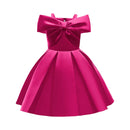 Girls' Sleeveless Bow Design Summer Party Dresses