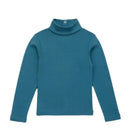 Retro Style Girls' Sweet Mid-Neck Tops for Autumn childrensterritory