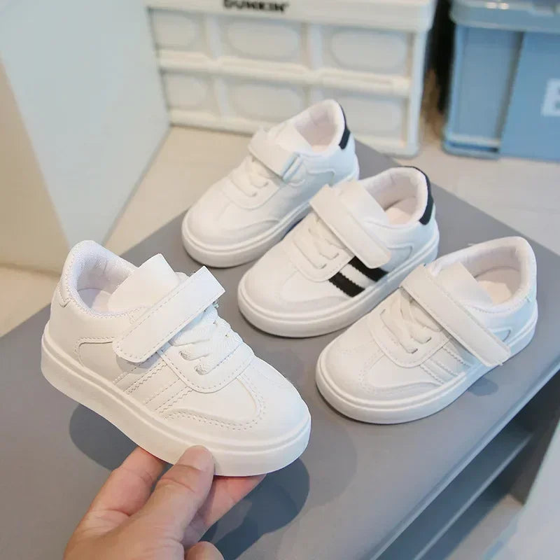 Lightweight White School Shoes for Kids