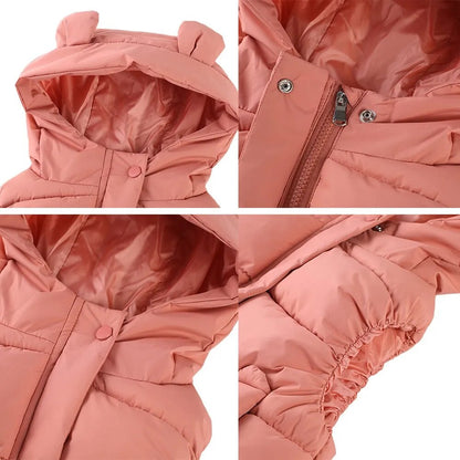 Kids Cotton Padded Hooded Sleeveless Waistcoats childrensterritory