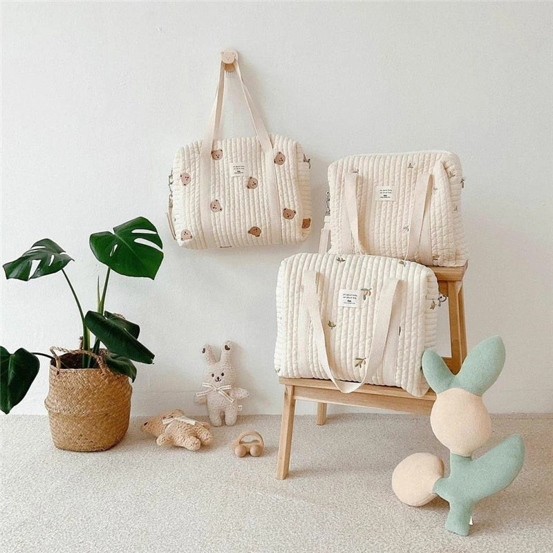 Embroidery, Korea Style Baby Diaper Bag, Mummy Shoulder Bag childrensterritory