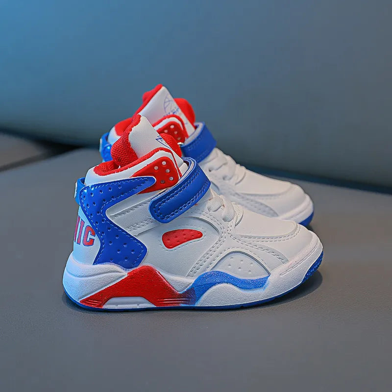 Kids Girls Boys Hig-top Breathable Basketball Sport Shoes childrensterritory