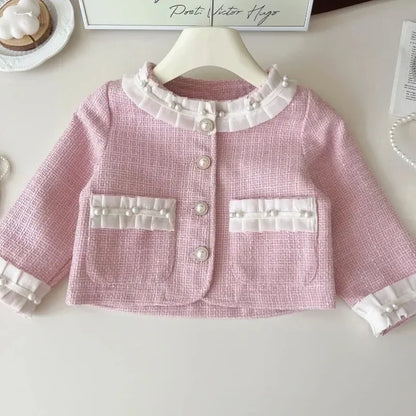 Girls’ Long-Sleeved Stylish Formal Outfit childrensterritory