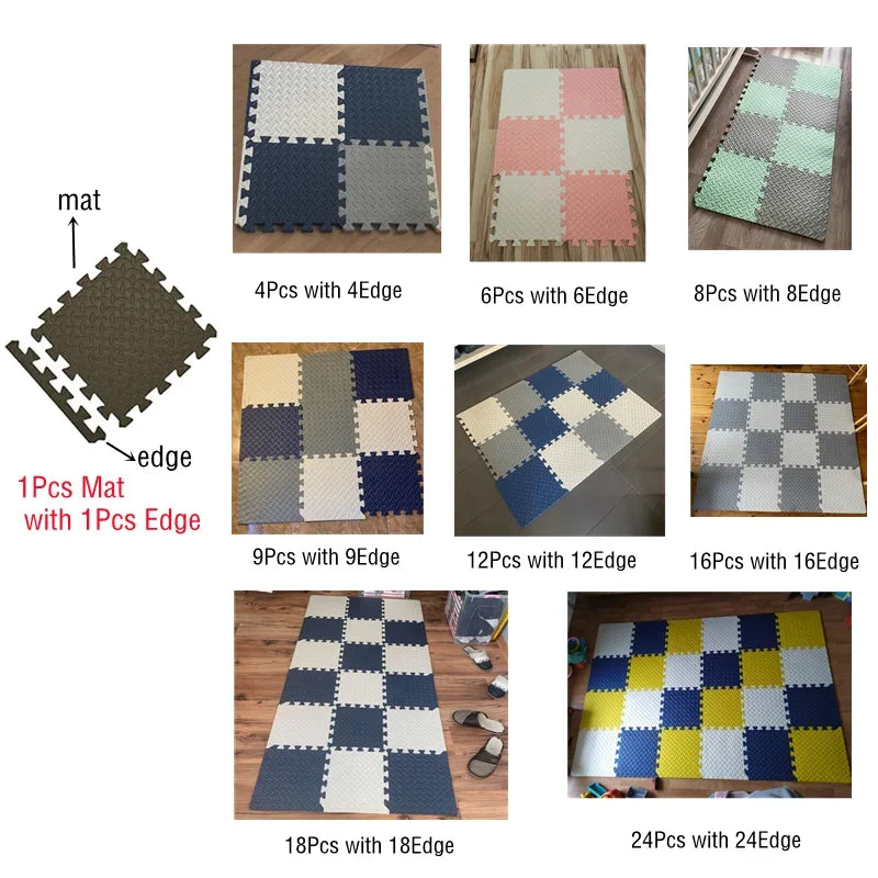 Soft Interlocking 2.5-cm-thick Baby/Kids Puzzle Mats childrensterritory